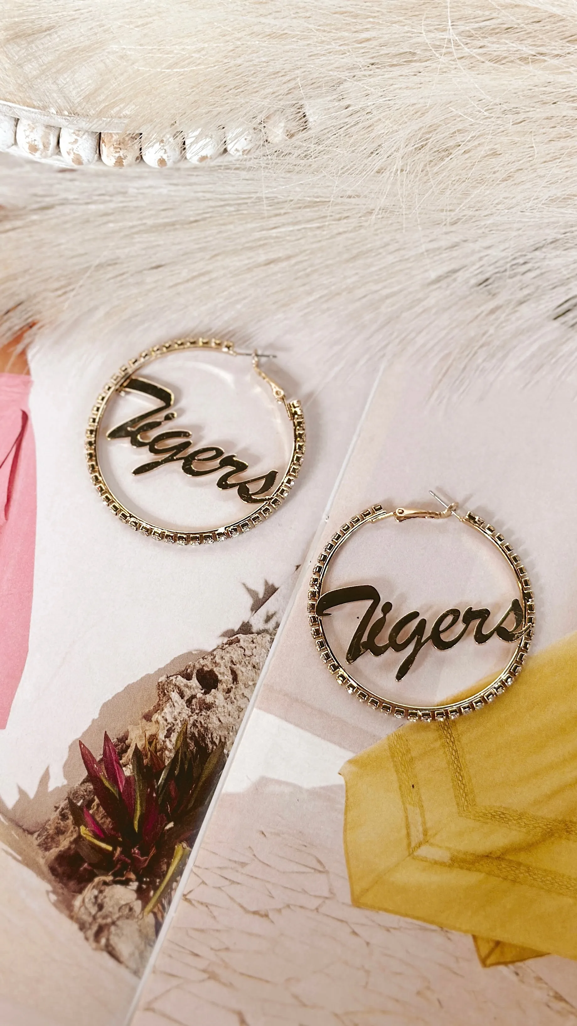 The Diamond Tiger Earrings