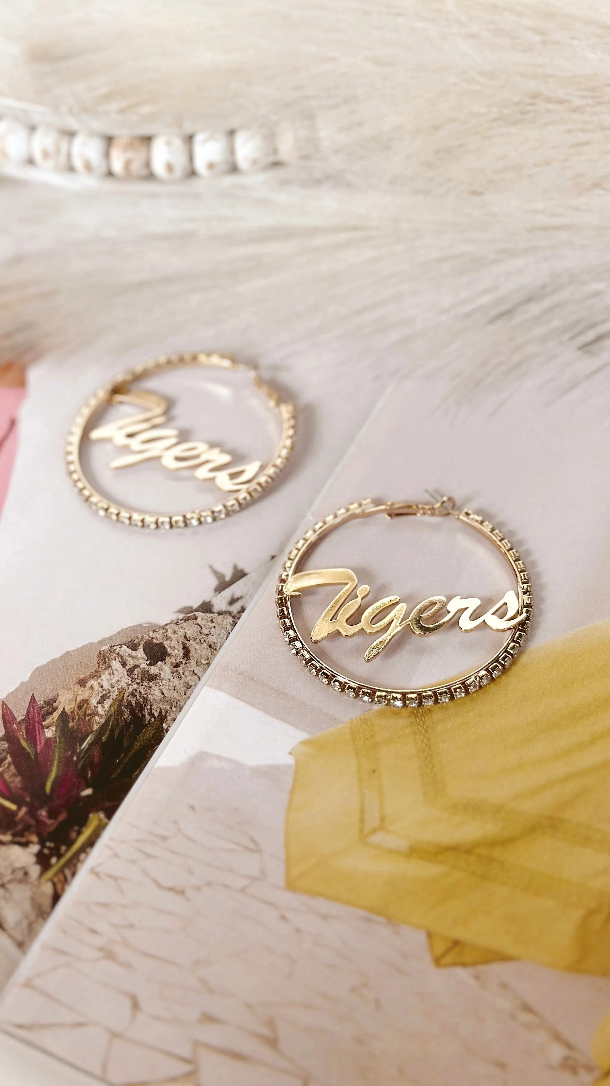 The Diamond Tiger Earrings