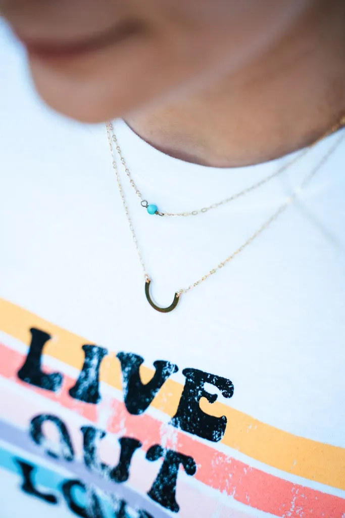 Tiny Turquoise Necklace