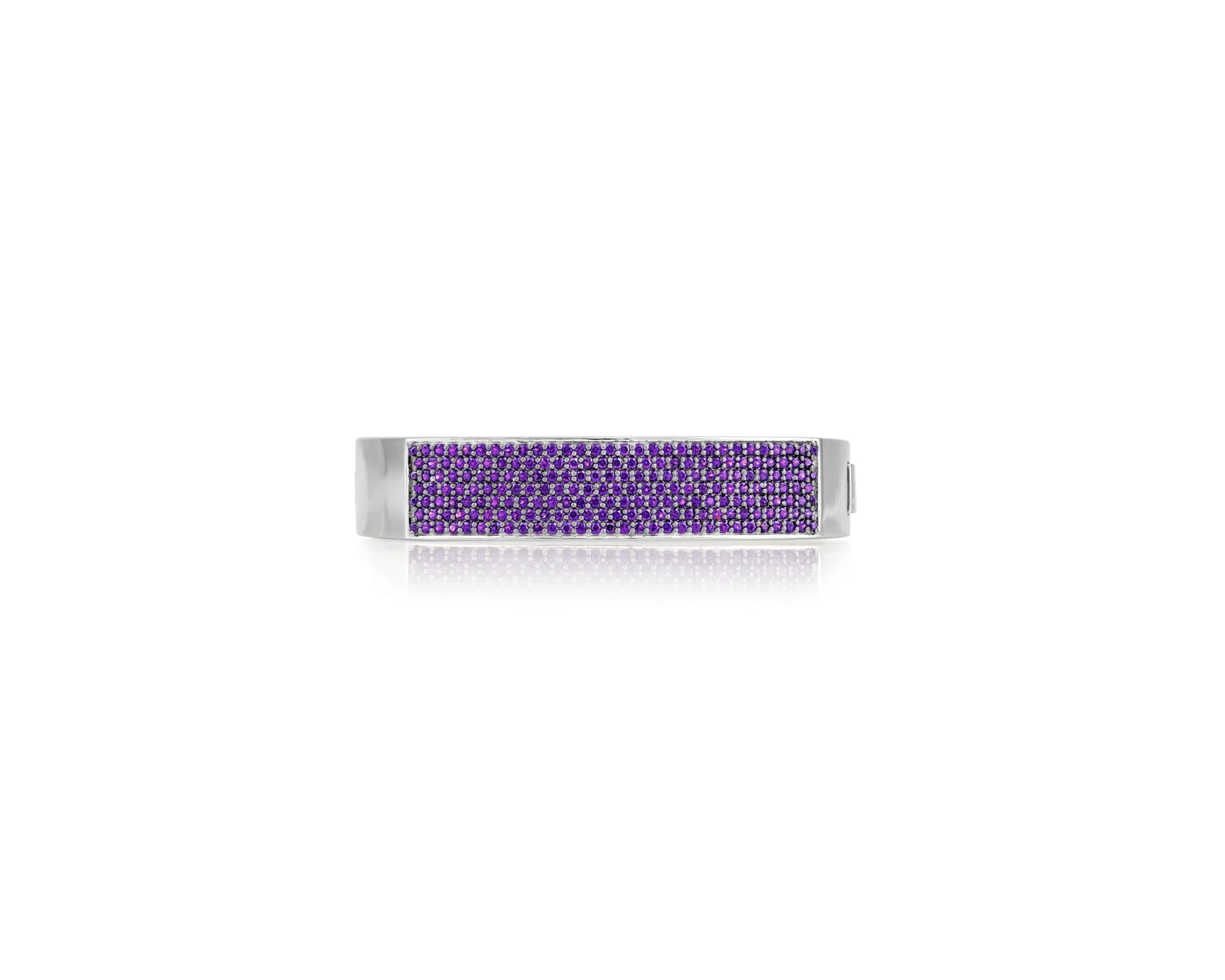 Toulouse 12mm Amethyst Silver Bangle