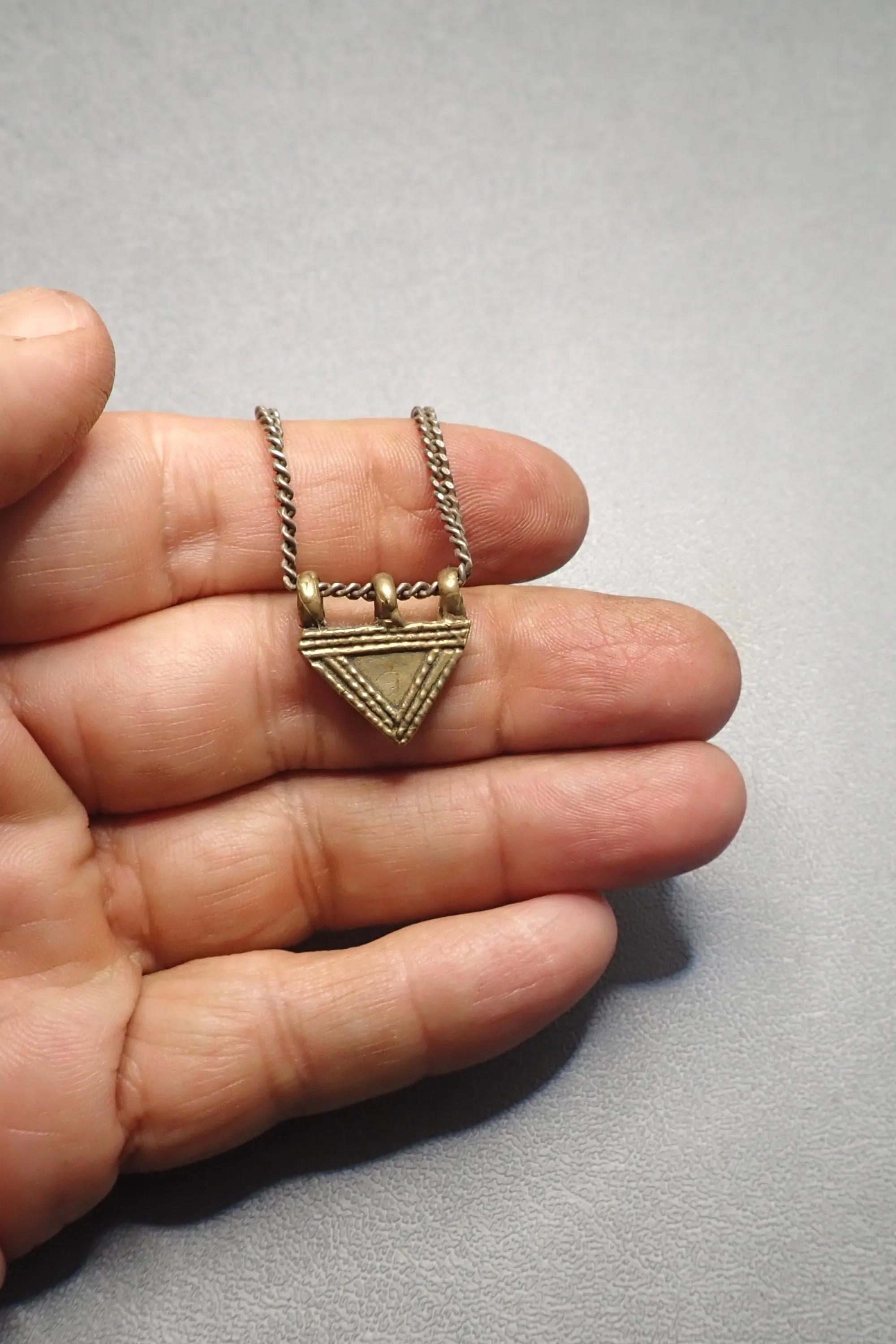 TRIANGLE PENDANT - two made