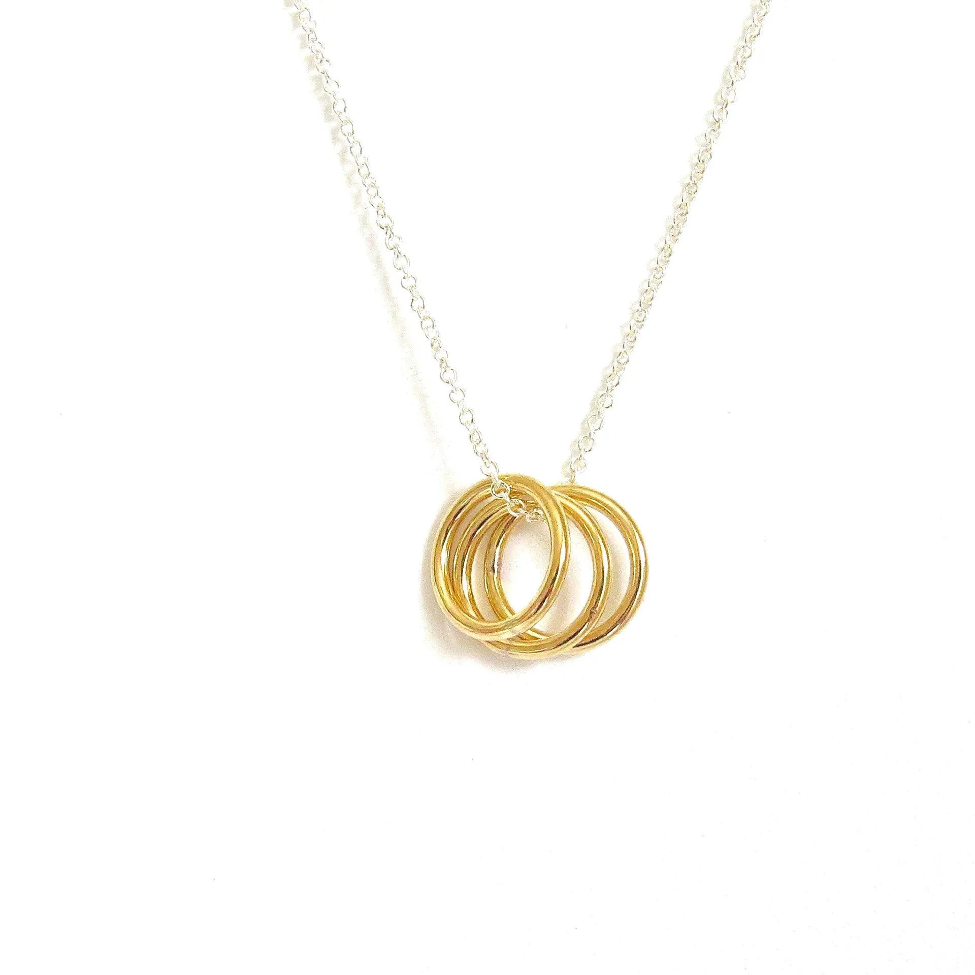 Triple Circle Pendant Necklace