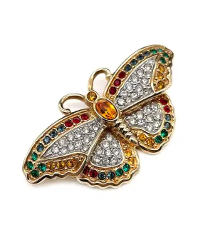 【USA輸入】ヴィンテージ SWAROVSKI バタフライ パヴェ ブローチ/Vintage SWAROVSKI Butterfly Pave Brooch