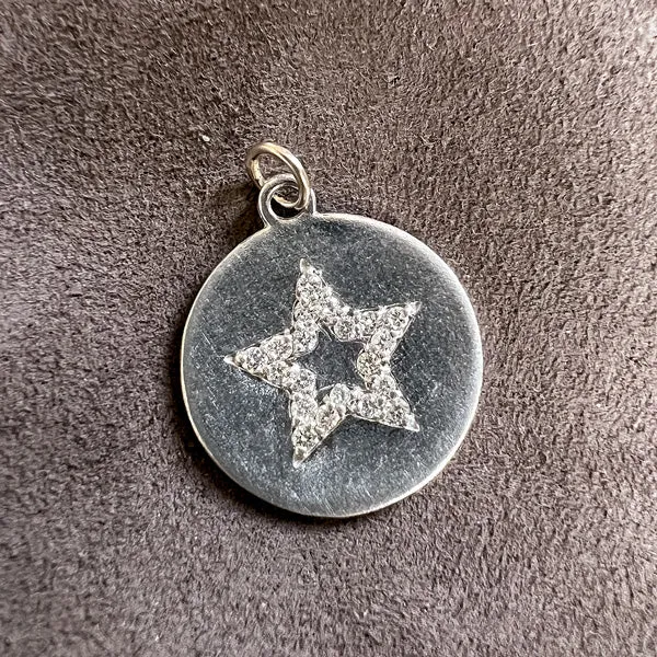 Vintage Diamond Star Pendant