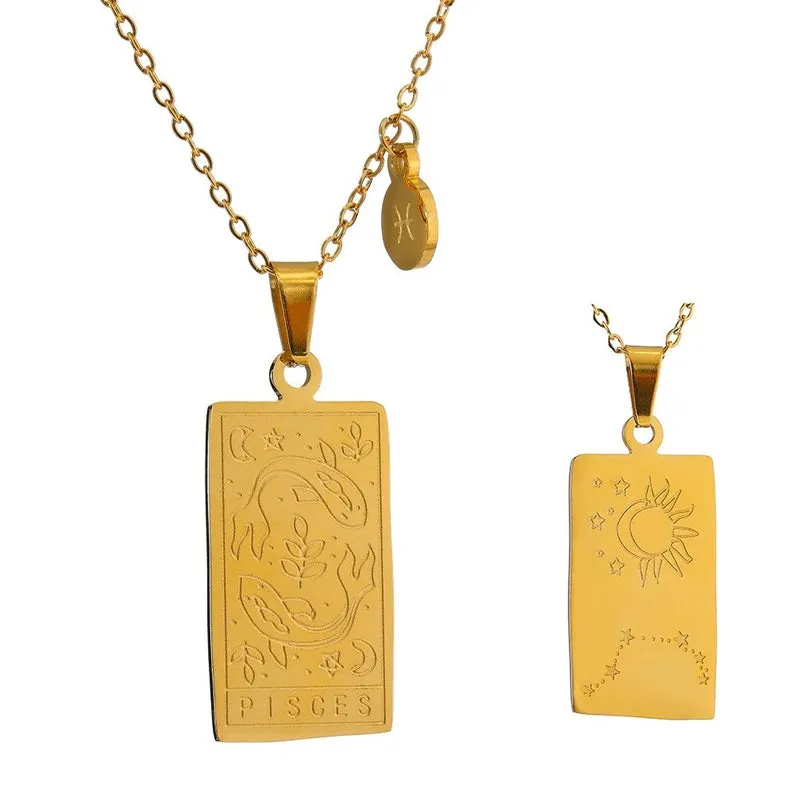 Zodiac Card Necklace