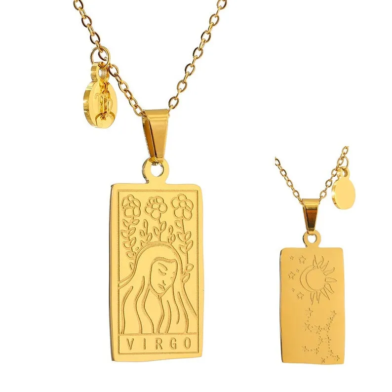 Zodiac Card Necklace