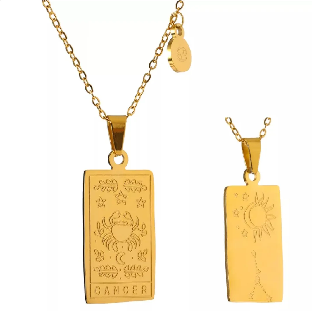 Zodiac Card Necklace